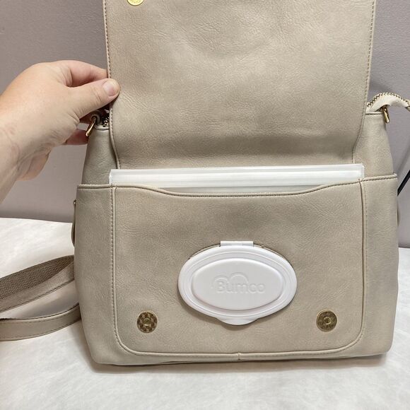 Wilo / Bumco 100% Vegan Leather Backpack/Purse Diaper Bag, Small - Picture 7 of 12